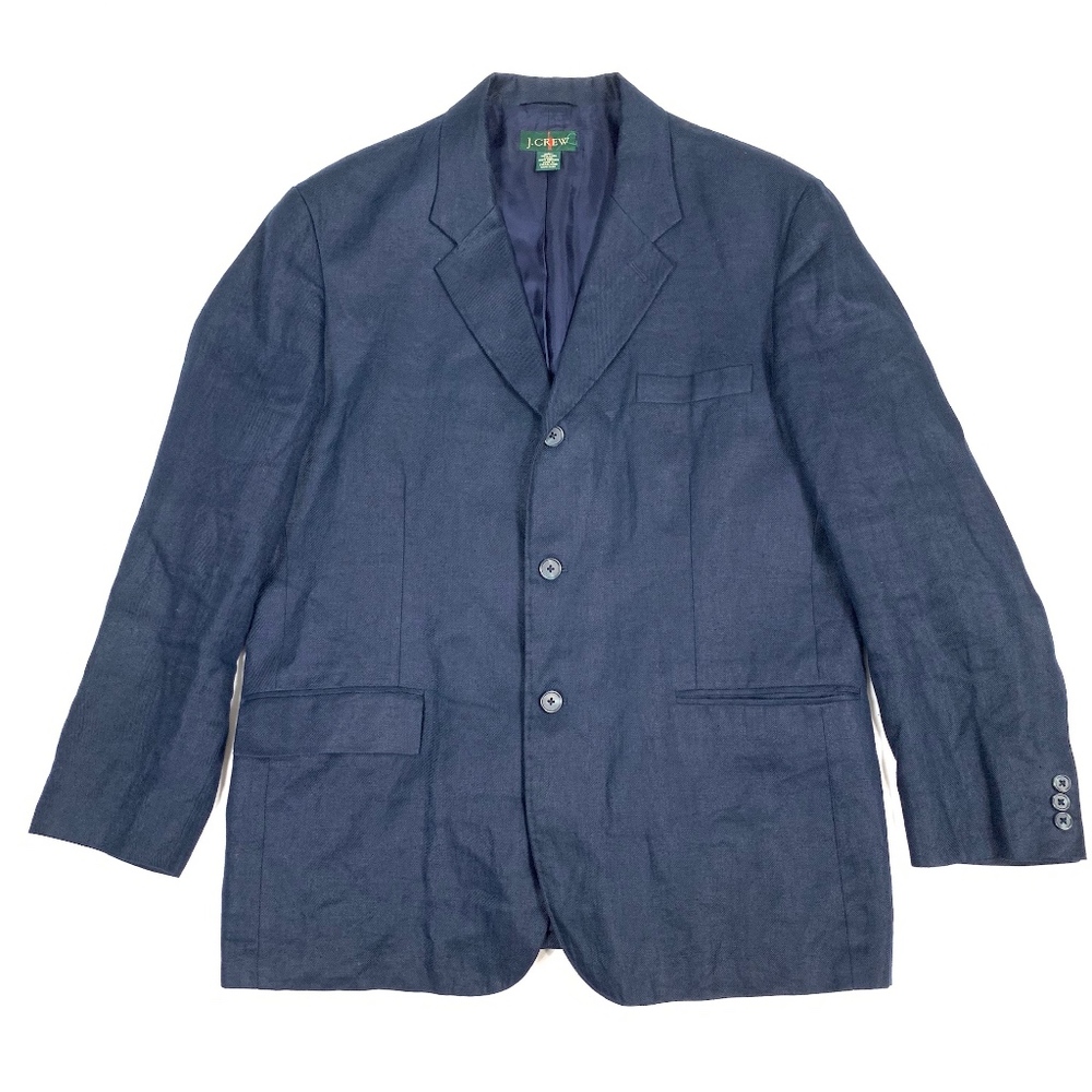J. Crew 100% Linen 3-Buttons L/S Blazer Jacket